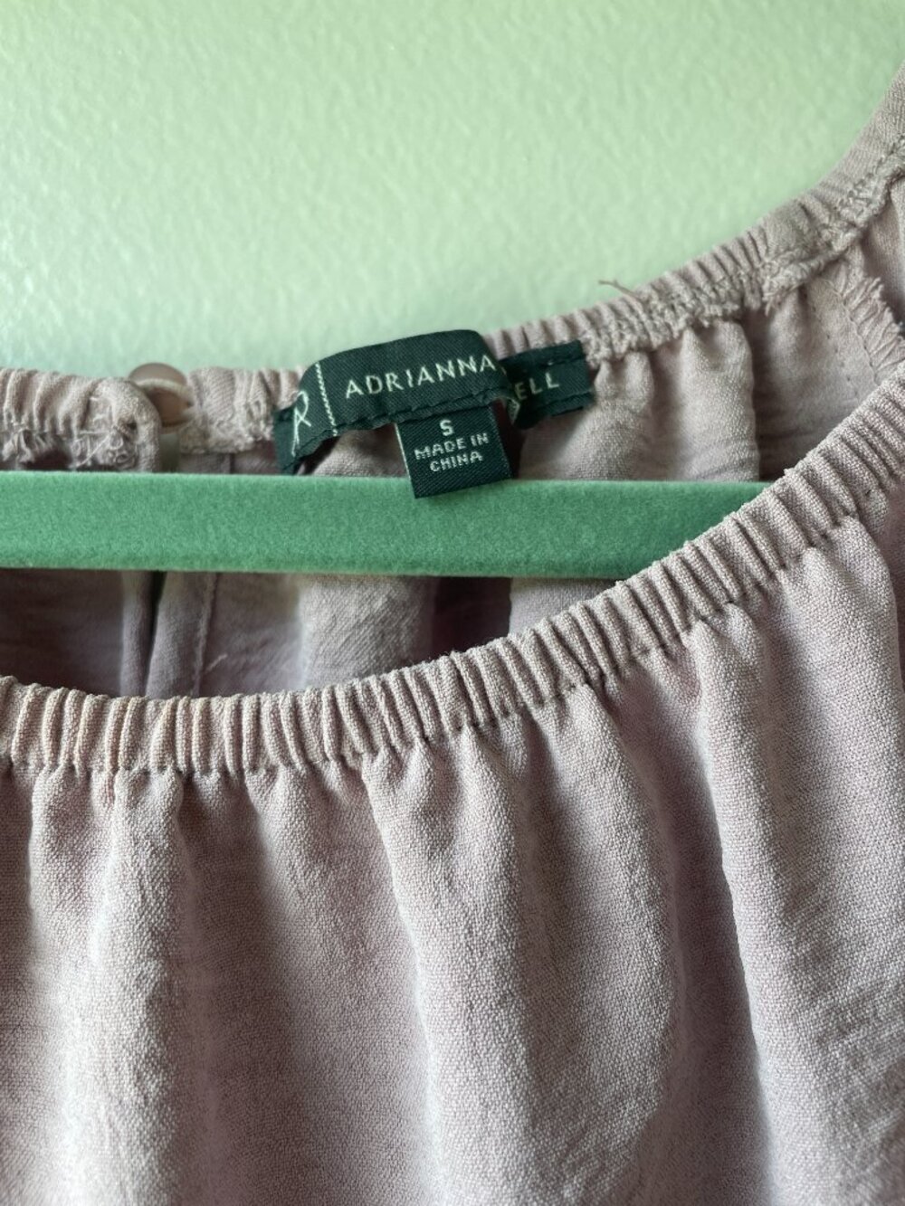 NWOT Adrianna Papell Soft Pink/Lavender Embroidered Floral Top Size S - Picture 15 of 15